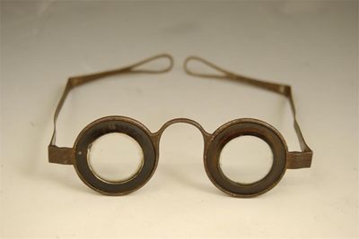 Appraisal: A pair of th century Martin's Margin steel spectacles with