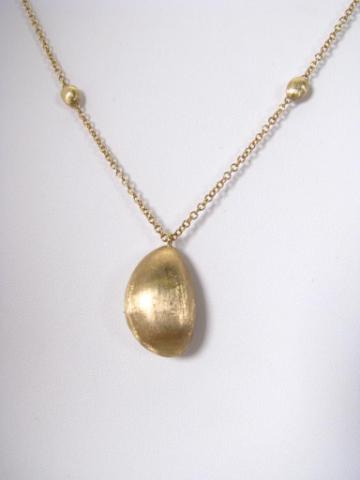 Appraisal: Marco Bicego K yellow gold pendant and necklace chain