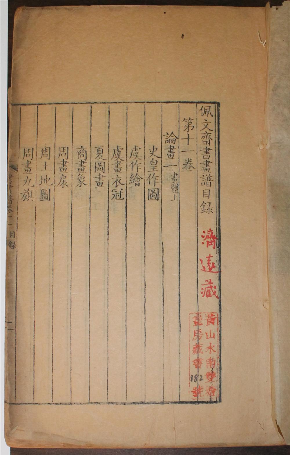 Appraisal: PEI WEN ZHAI SHUHUA PU MULU - INDEX OF CALLIGRAPHY