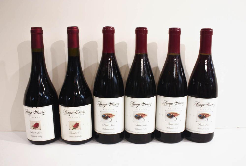 Appraisal: NINETEEN BOTTLES OF LANGE PINOT NOIR RESERVE Willamette Valley Oregon