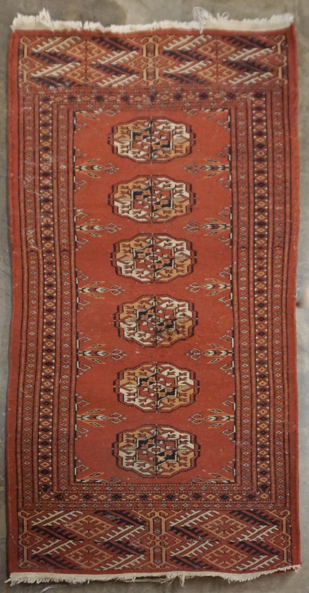 Appraisal: PAKISTAN BOKHARA RUG FT IN X FTPakistan Bokhara Rug Dimensions