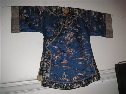 Appraisal: Chinese blue ground ladies robelate th century