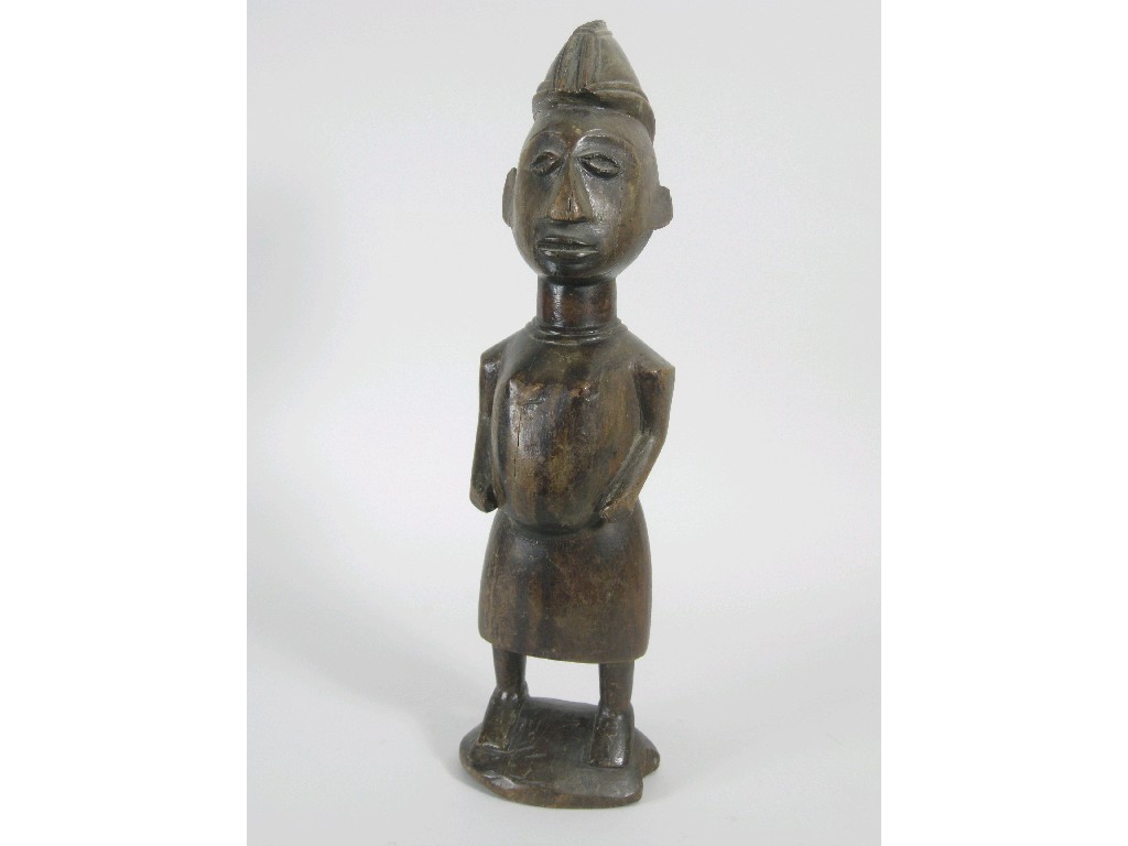 Appraisal: A carved Tribal standing Figure in high