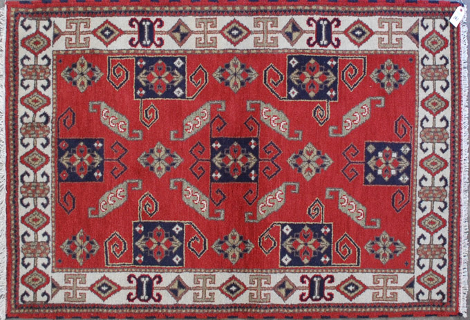 Appraisal: HAND KNOTTED ORIENTAL AREA RUG Indo-Caucasian ' x '