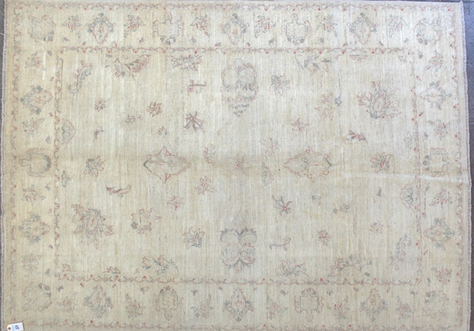 Appraisal: HAND KNOTTED ORIENTAL CARPET Oushak design of West Anatolia '