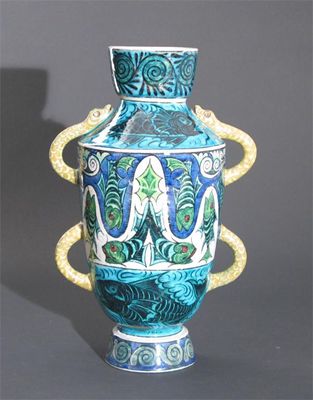 Appraisal: A William De Morgan Persian earthenware vase by Fred Passenger