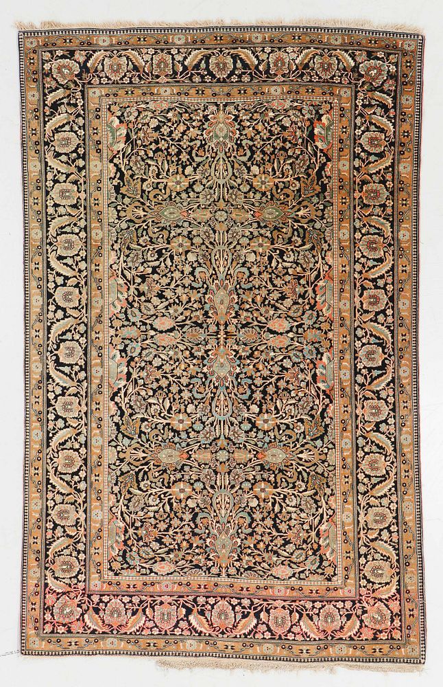 Appraisal: Antique Mohtasham Kashan Rug Persia ' '' x ' ''