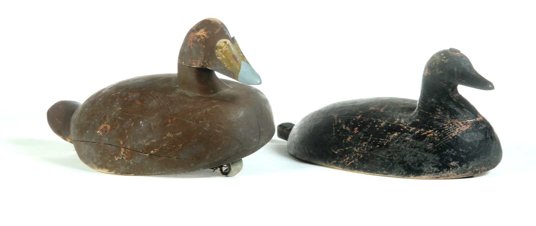 Appraisal: TWO NOVA SCOTIA SCOTER DUCK DECOYS American nd quarter- th