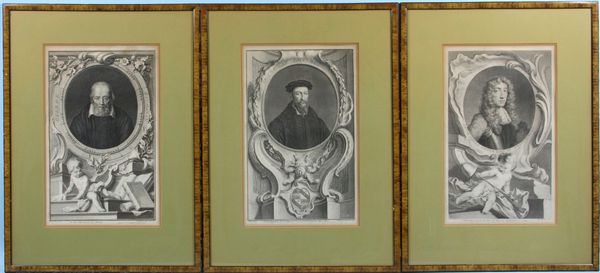 Appraisal: Group of three th Century Dutch engravings by J Houbraken