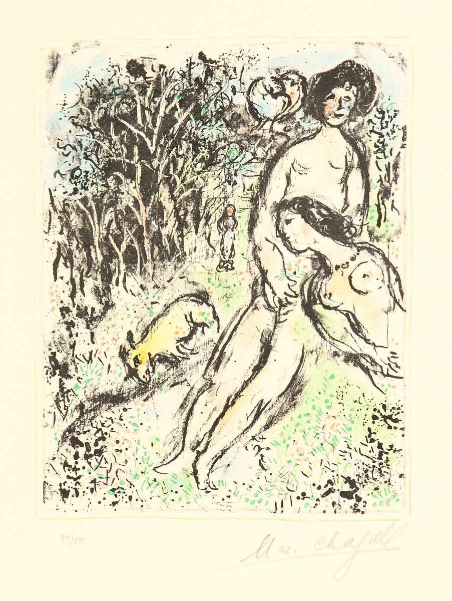 Appraisal: Marc Chagall French - ''Country Idyll'' M Lithograph in colors