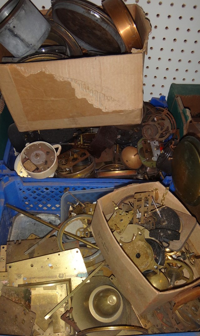 Appraisal: A large quantity of assorted clock and watch parts movements