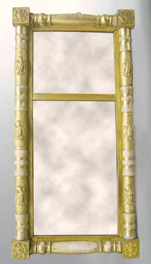 Appraisal: Late Federal giltwood mirror ca x