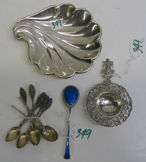 Appraisal: A COLLECTION OF PIECES OF STERLING SILVERPLATE AND GILT METAL