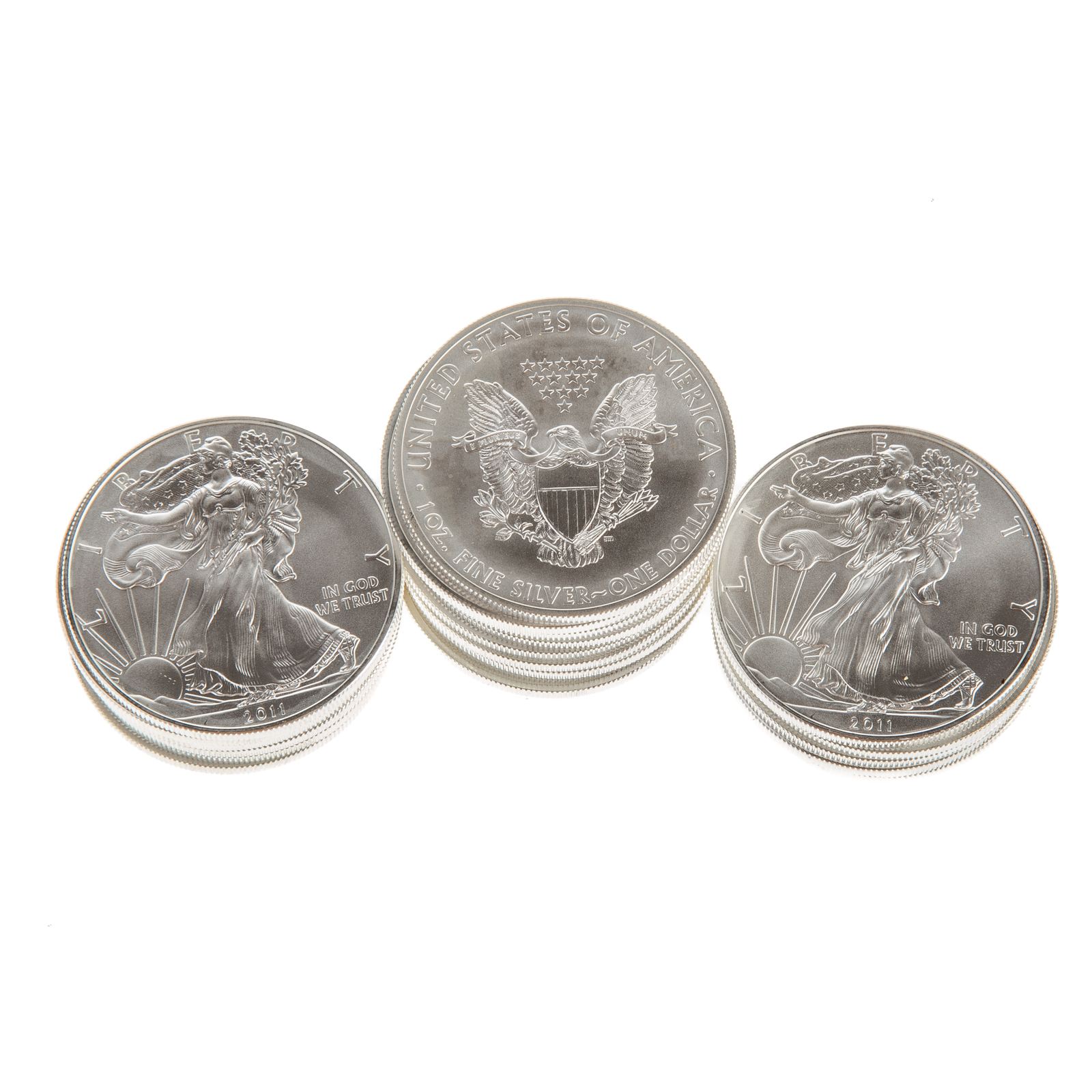 Appraisal: ONE ROLL OF - SILVER AMERICAN EAGLES -BU In the