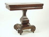 Appraisal: CARD TABLE - Empire period pedestal base card table mahogany