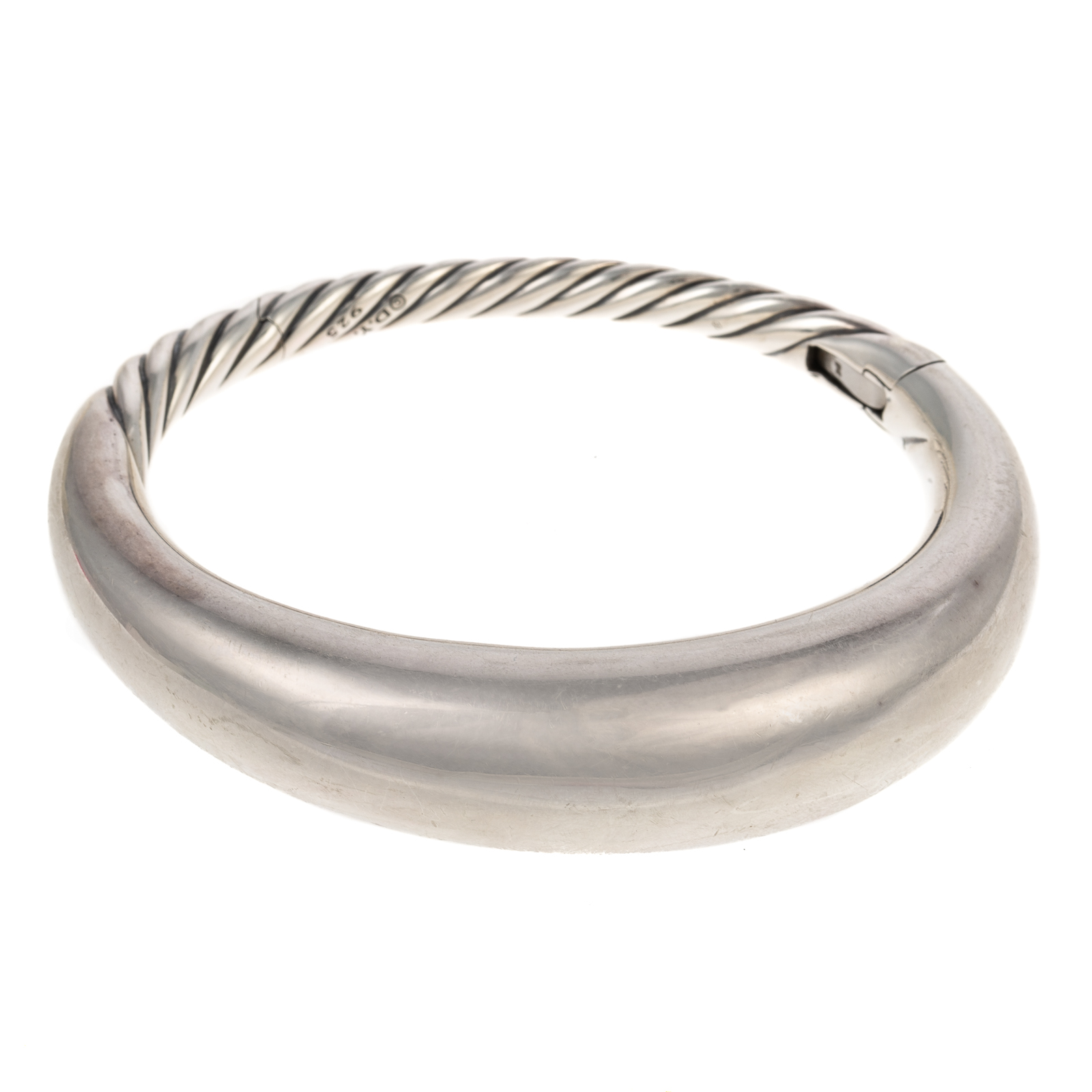 Appraisal: DAVID YURMAN STERLING PURE FORM BRACELET Sterling silver bangle from