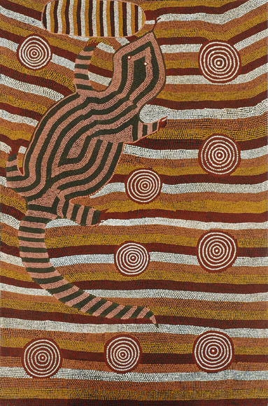 Appraisal: TJAMAPPITJ DINNY NOLAN TJAMPITJINPA Papunya NT born Dreamtime Goanna Ngintaka