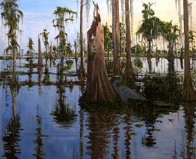 Appraisal: Simon Gunning Australian b Active New Orleans The Waders oil