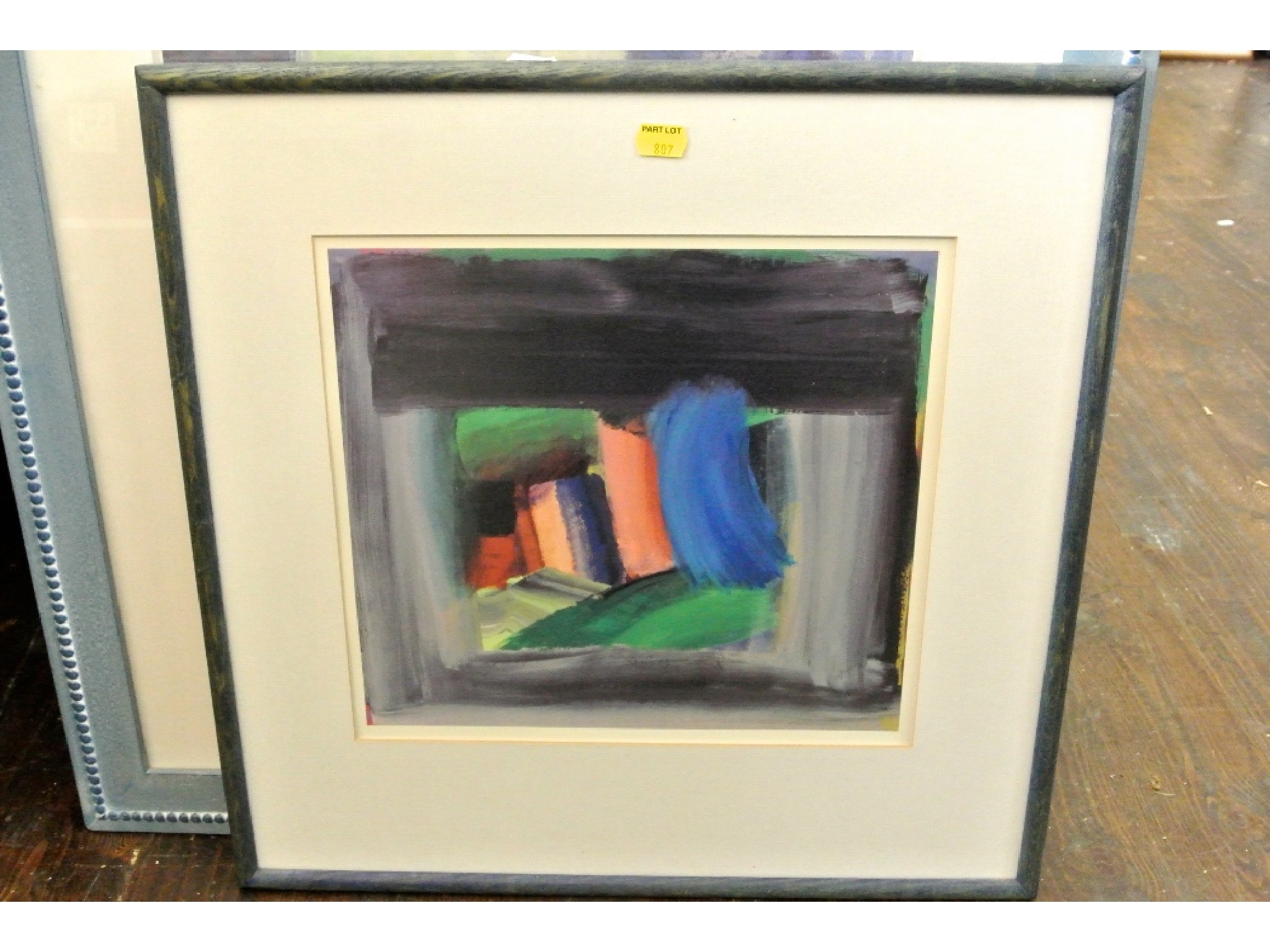 Appraisal: A coloured print after Howard Hodgkin of an abstract subject