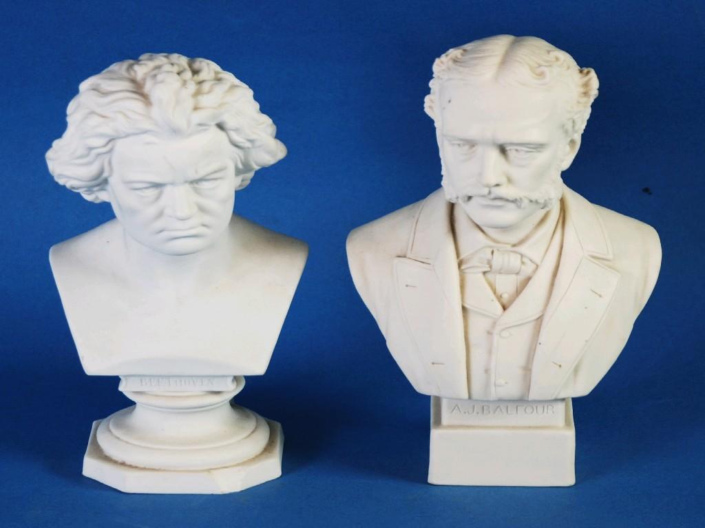 Appraisal: ROBERTS AND LEADBETTER PARIAN BUST OF A J BALFOUR on