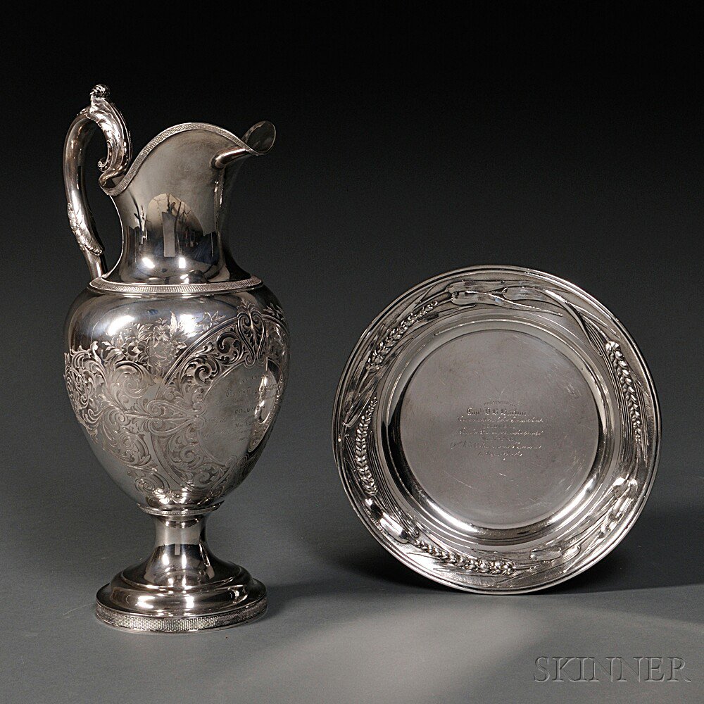 Appraisal: Two Tiffany Co Silver Presentation Pieces New York c each