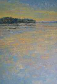 Appraisal: Peter Laverty born Evening at Tuggerah Lake acrylic on canvas