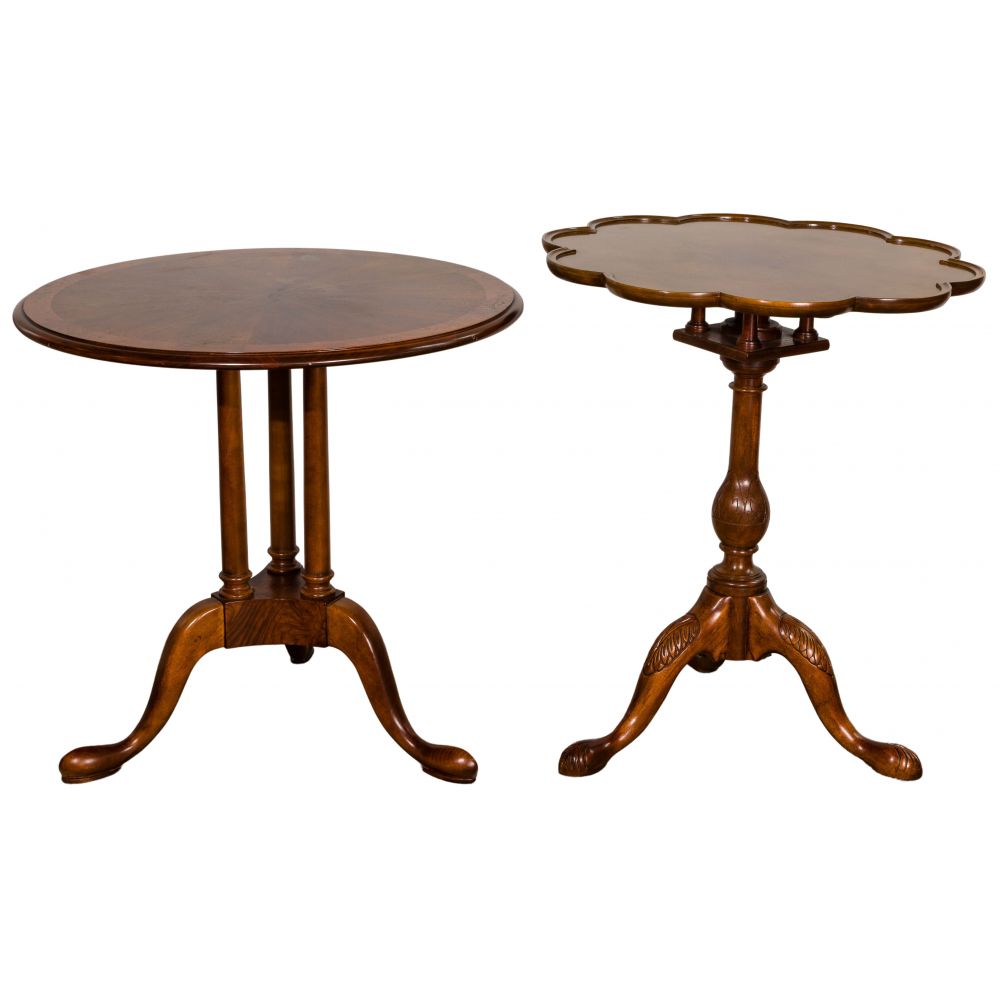 Appraisal: BAKER AND HISTORIC CHARLESTON MAHOGANY TABLES items including a Baker