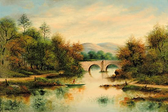 Appraisal: H C Heffer American school early th century FINGLE BRIDGE