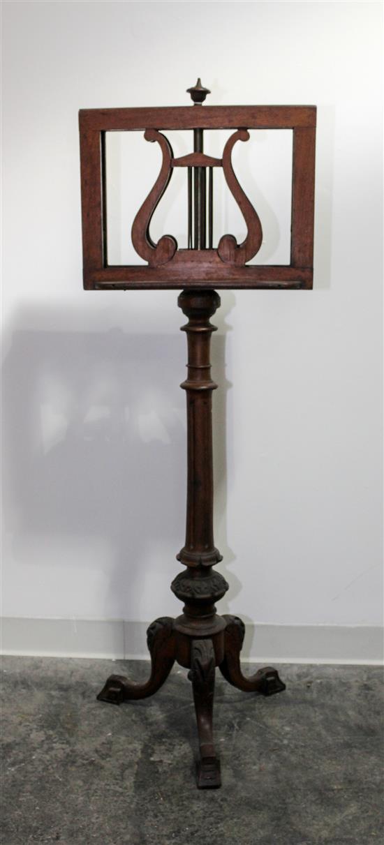 Appraisal: Sale Lot A Victorian Carved Mahogany Duet Stand th century