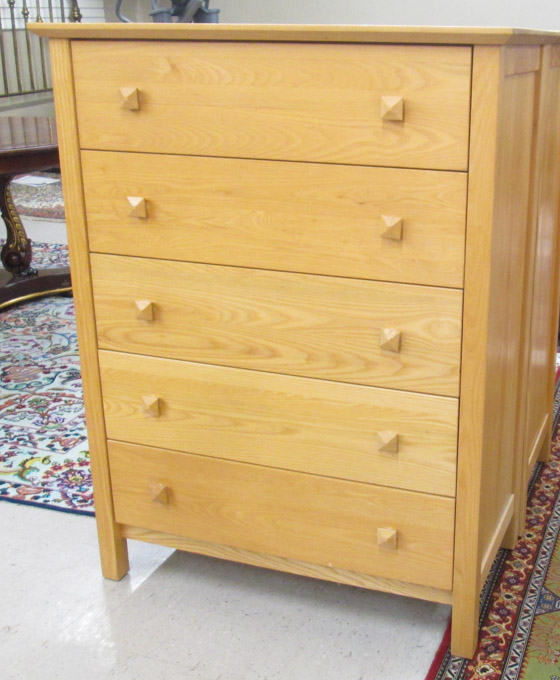 Appraisal: FIVE DRAWER CHEST Vermont Tubbs Furniture Co Brandon Vermont 'Arlington'