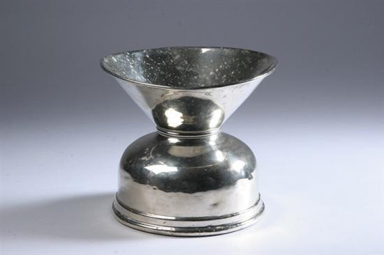 Appraisal: PULLMAN RAILROAD STERLING SILVER OVERLAY CUSPIDOR OR SPITTOON Circa Rounded