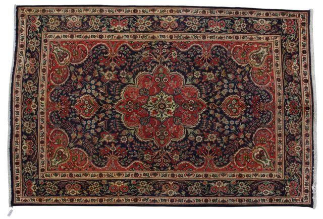 Appraisal: Hand-tied Persian Tabriz rug approx ' l ' w