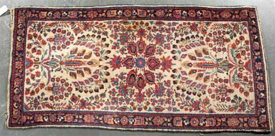 Appraisal: Semi-antique Sarouk rug Persia circa x Estimate - Good condition