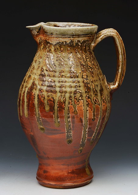 Appraisal: Michael Casson British - Jug dripped ash glaze cm high