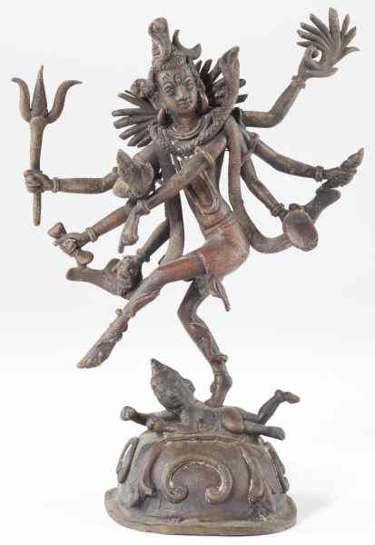 Appraisal: Bronze Figure of a Dancing Shiva th century the eight