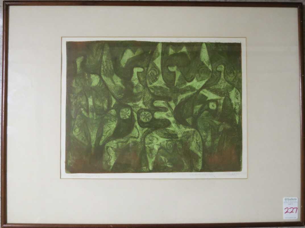 Appraisal: MANUEL A RODRIGUEZ Sr ETCHING Philippines born Canao four dancers