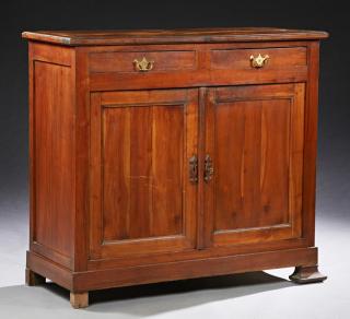 Appraisal: French Louis Philippe Carved Cherry Sideboard t French Louis Philippe