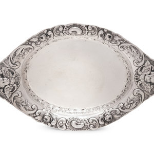 Appraisal: A German Silver Bread Dish Hanau Late th Early th