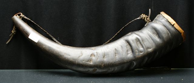 Appraisal: A buffalo powder horn cms long