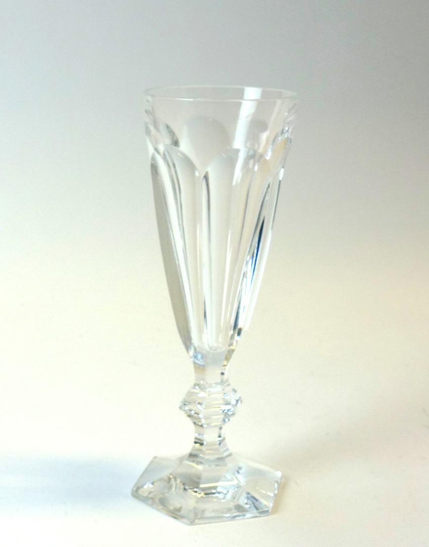 Appraisal: A part suite of Baccarat crystal stemware of tapering hexagonal