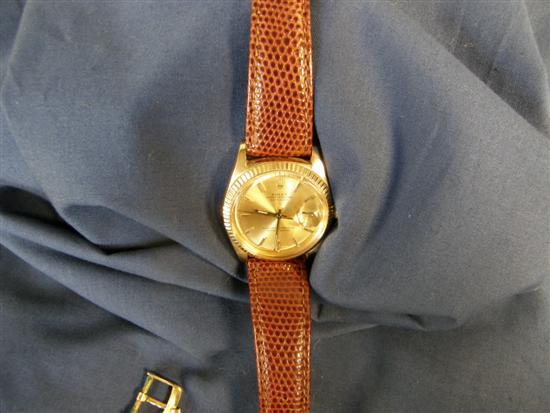 Appraisal: A Gentleman's Rolex Oyster Perpetual Datejust wristwatch in a yellow