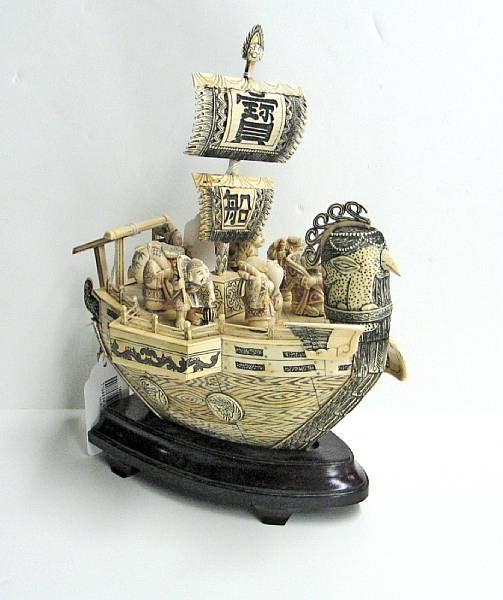 Appraisal: A Japanese style ivory set of 'the seven lucky gods'