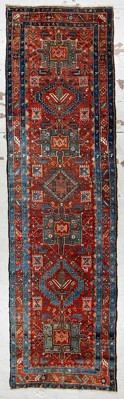 Appraisal: Antique Heriz Rug Persia ' '' x ' '' Antique