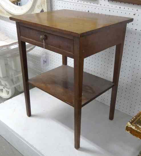 Appraisal: th c single drawer stand with undershelf Top '' x