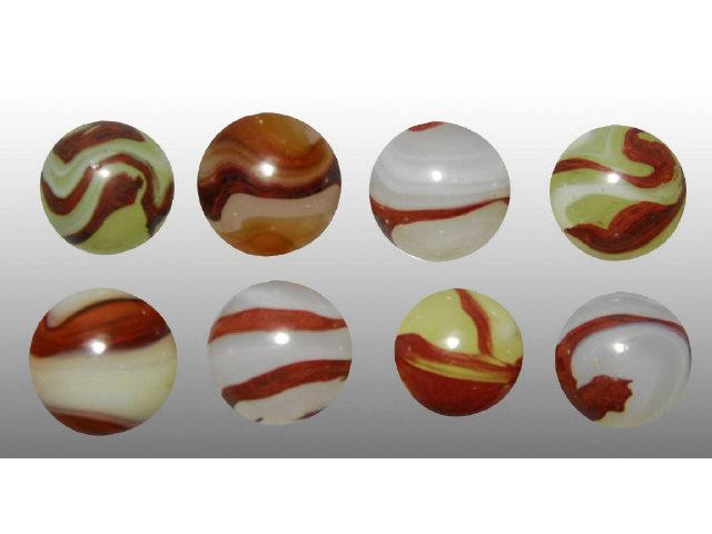 Appraisal: Lot of Acro Agate Ox Blood Marbles Description Ox Bloods