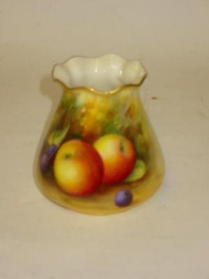 Appraisal: A ROYAL WORCESTER PORCELAIN VASE dated of tapering form with