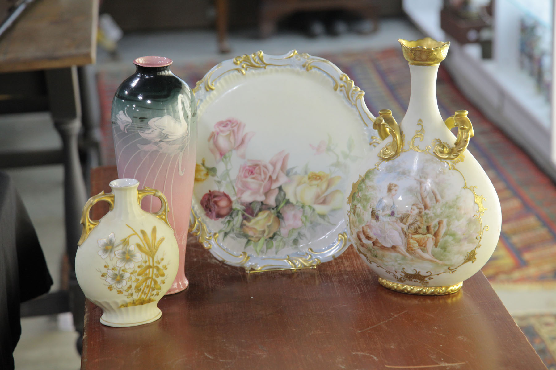 Appraisal: FOUR PIECES OF CHINA European early to mid th century