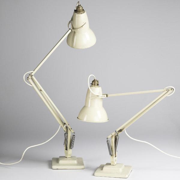 Appraisal: HERBERT TERRY SONS Pair of early Anglepoise desk lamps with