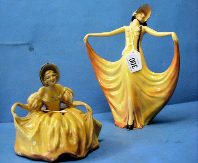 Appraisal: Wade Cellulose Figure Pavlova and Curtsey restored and flaking