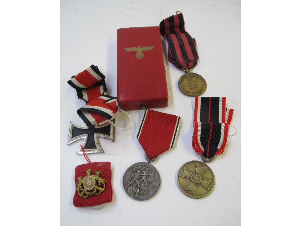 Appraisal: A lot comprising Iron Cross three other medals and a